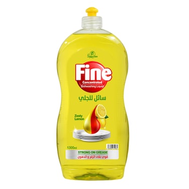 Fine Lemon Dishwashing Liquid 1300ML