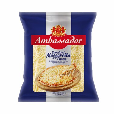 Ambassador Shredded Mozzarella Cheese 900g