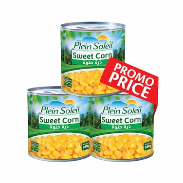 Plein Soleil Sweet Corn 340GR X3