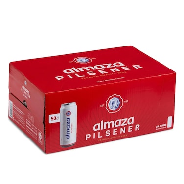 Almaza Pilsener Beer Can 500ml x Pack of 24
