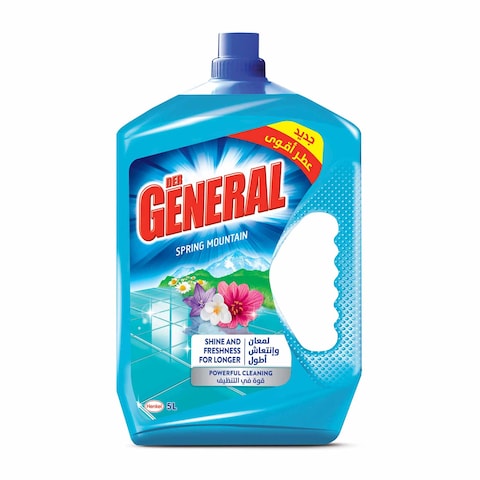 Der General All Purpose Cleaner Liquid  Shine And Freshness For Longer Spring Mountain 5L