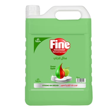 Fine Green Apple Dishwashing Liquid 4L