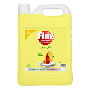 Fine Lemon Dishwashing Liquid 4L