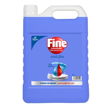 Fine Dish Washing Liquid Blue 4L