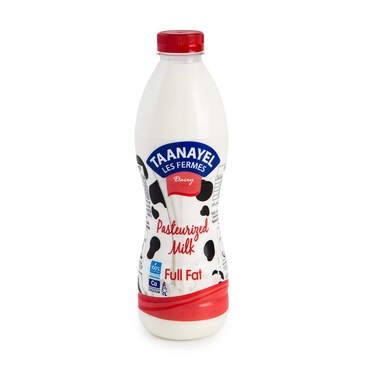 Taanayel Les Fermes Full Fat Pasteurized Milk 1L