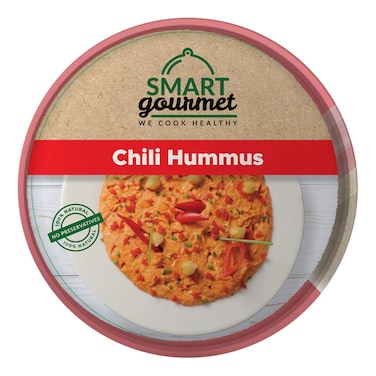 Smart Gourmet Spicy Red Pepper Chili Hummus 150GR
