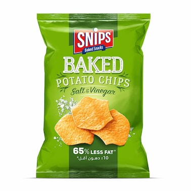 Snips Baked Potato Chips Salt and Vinegar 62GR