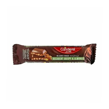 Canderel 0% Sugar Crispy Almond Milk Chocolate Bar 27GR