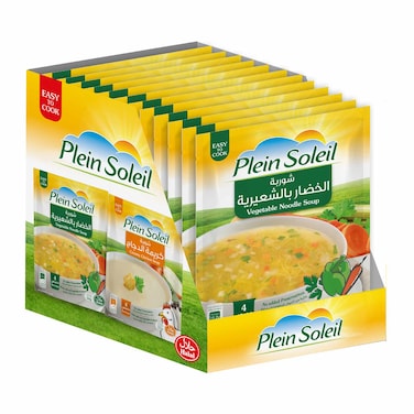 Plein Soleil Noodles Vegetables Soup 60GR X12