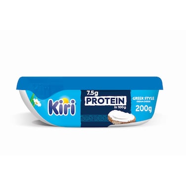 Kiri Spreadable Cream Cheese Tubs Greek Style 200GR