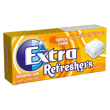 Wrigleys Extra Refreshers Tropical Sugar Free Chewing Gum 15.6g