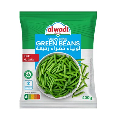 Al Wadi Al Akhdar Frozen Very Fine Cut Green Beans 400GR