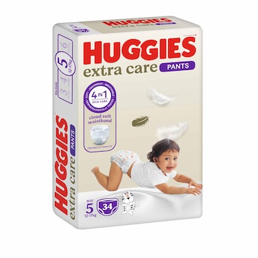 Huggies Diapers Extra Care Culots 12-17KG 34 Pads