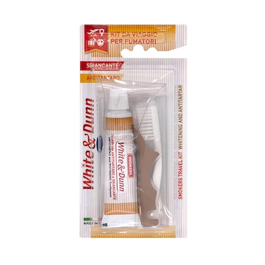 Piave White And Dunn Toothbrush And Toothpaste Smoker Kit