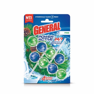 General Power Active Toilet Cleaner Rim Block Pine Scent 100GR