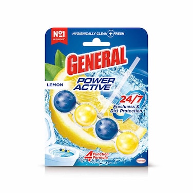 General Power Active Toilet Cleaner Rim Block Lemon 50GR