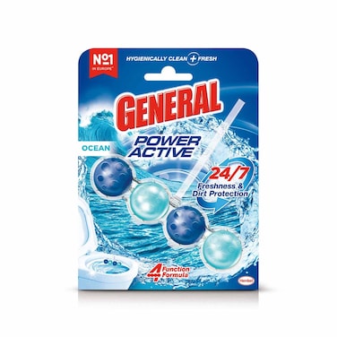 General  Power Active Toilet Cleaner Rim Block  Ocean  50GR