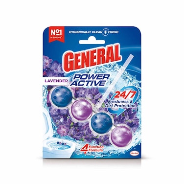 General Power Active Toilet Cleaner Rim Block and Freshener Lavender Scent 50GR