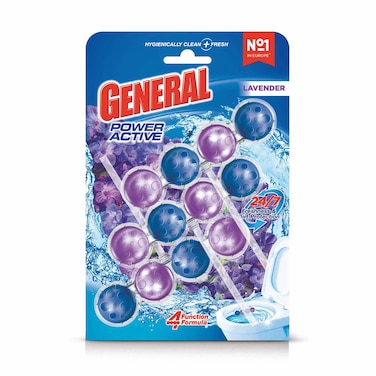 General Power Active Toilet Cleaner Rim Block Lavender Scent 150GR