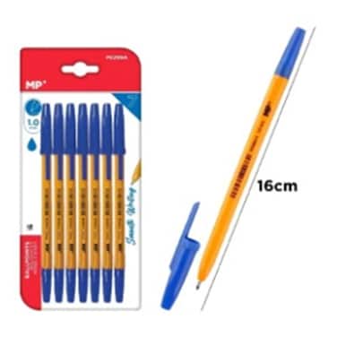 MP BallPoints Pen 1.0 Blue 12 Pieces