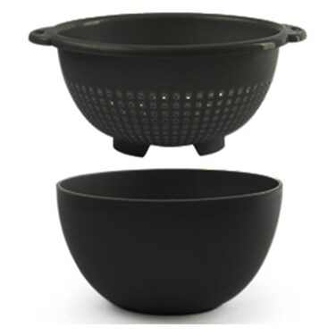 Colander with Bowl Black