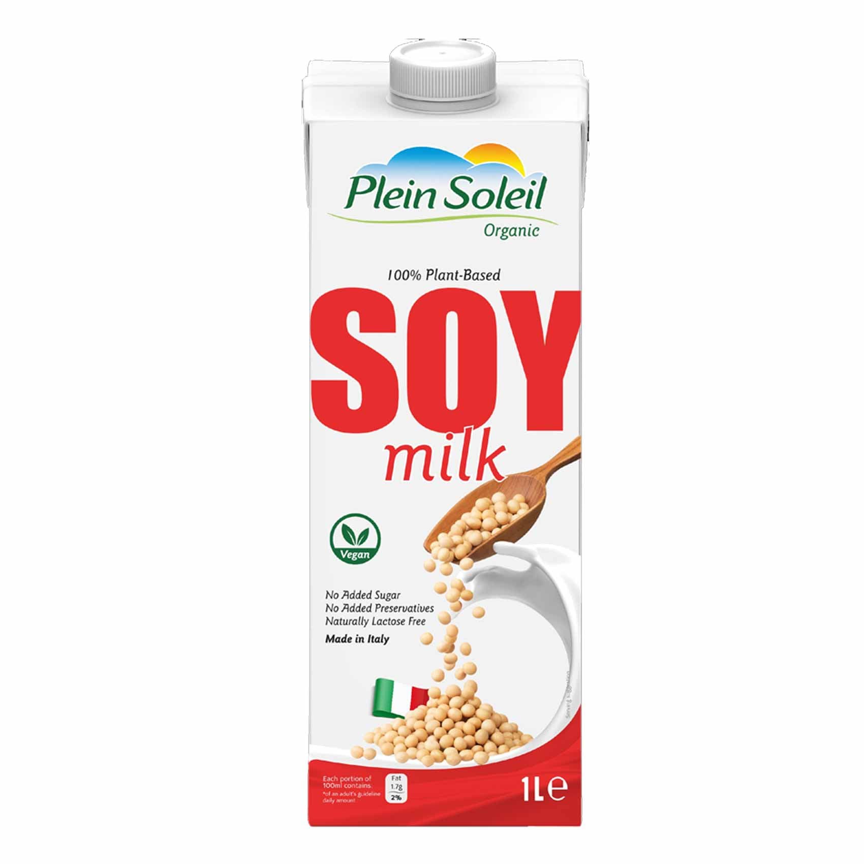 Buy Plein Soleil Organic Soy Milk 1L Online | Carrefour Lebanon