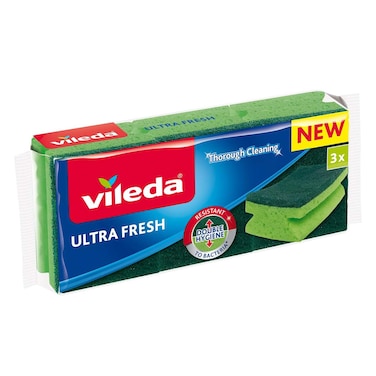 Vileda Ultra Fresh Scourer High Foam 3 Pieces