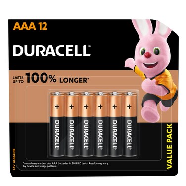 Duracell Battery AAA 12BL 25Percent Off