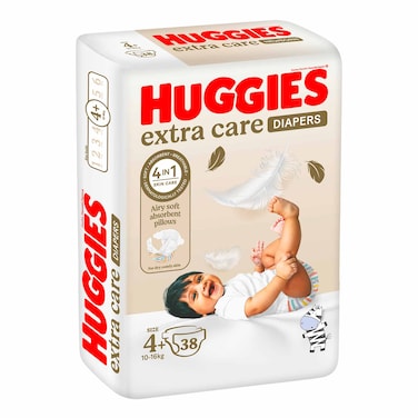 Huggies Extra Care 38 Diaper Size4+ 10-16 KG 