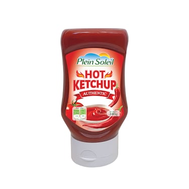 Plein Soleil Hot Tomato Ketchup Squeeze 340GR