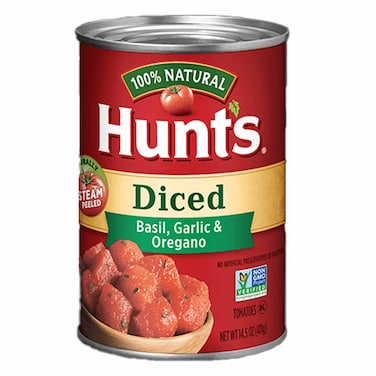 Hunt's  Diced Basil Garlic And Onion  410GR