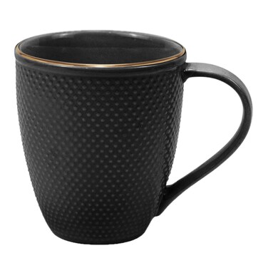 Carrefour Porcelain 450ML Black Mug