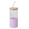 Round Glass Cup Purple 400ML