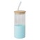Round Glass Cup Blue 400ML