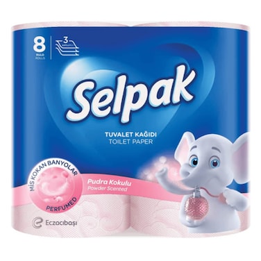 SELPAK T.PAPER 8 ROLLS POWDER