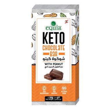 Equia Keto Chocolate Bar Peanut 20GR