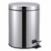 Dayco Dust Bin Round Silver Pedal 05L