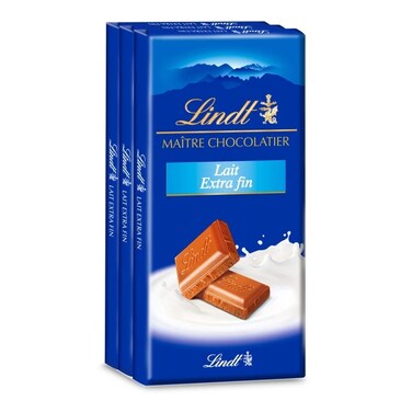 Lindt Milk Chocolate 3X100GR