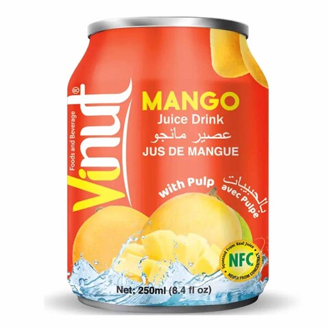 Buy Vinut 30% Mango With Pulp Can 250ML Online Carrefour Lebanon