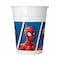 8 Plastc Cup Spiderman Up 200ML