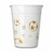 8 Plastic Cup Football Gold 200ML