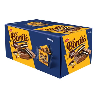 Tiffany Bonito Cookies And Cream Biscuits 24X18GR