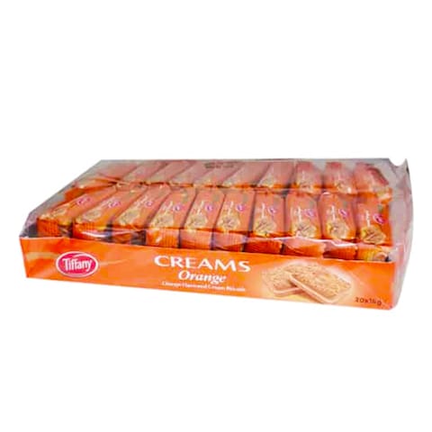 Tiffany Creams Orange Biscuits 20X16GR