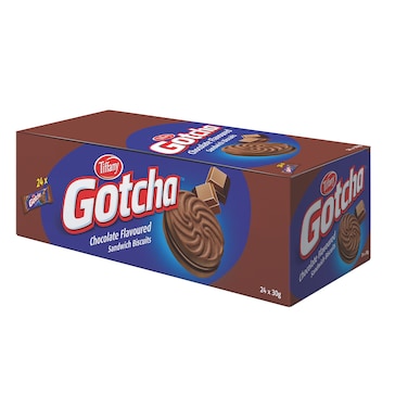 Tiffany Gotcha Chocolate Biscuits 24X30GR