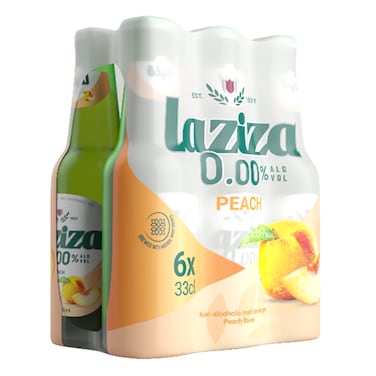 Laziza Peach Bottle 6X33CL