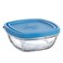 Duralex Lys Square Bowl&nbsp; 9CM With Blue Lid