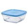 Duralex Lys Square Bowl&nbsp; 20CM With Blue Lid