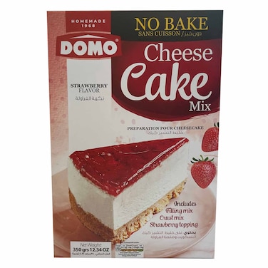 Domo Cheese Cake Mix Strawberry  350GR