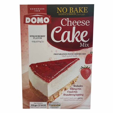 Domo Cheese Cake Mix Strawberry 350GR Online | Carrefour Lebanon