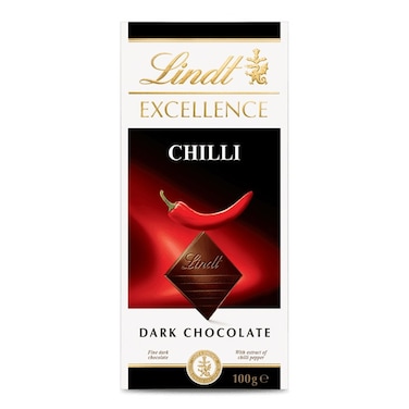 Lindt Excellence Chilli Dark Chocolate 100GR
